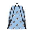 thumbnail image 2 of Picia French Bulldog2 Printed Canvas Daypack - Stylish and Durable Vintage Compact Backpack - Class, Work, Travel, or Laptop Bookbag,Organized Compartments-Medium, 2 of 6