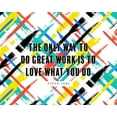 thumbnail image 2 of ArtsyQuotes 14x12 Black Ornate Wood Framed with Double Matting Museum Art Print Titled - Steve Jobs Quote: Love What You Do, 2 of 4