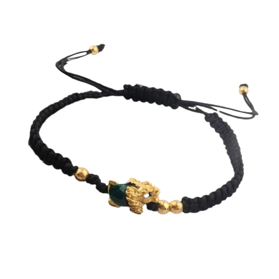 2024 Chinese Zodiac Red String Bracelet Adjustable Braided Charm Bracelet For Women Men New Year Good Luck