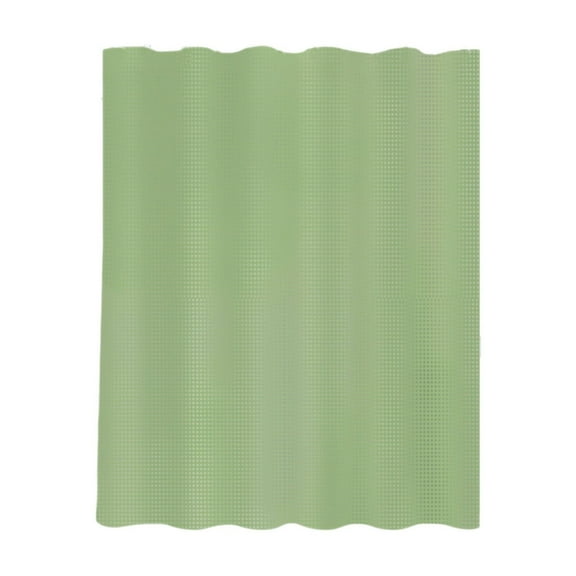 Hiroekza Double Sided Solid Colour Polka Dots Wafer Shower Curtain Liner Waterproof Bathroom Fabric Washable Antimicrobial Mold and Mildew Resistant 59.7x71.9in Green