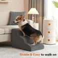 thumbnail image 2 of 1 PCS Gently Sloping Dog Steps Memory Foam Wave Dog Sofa Non-Slip Safety Ramp Stairs for Young and Older Dogs Pet Supplies ShopWise Round, 2 of 23
