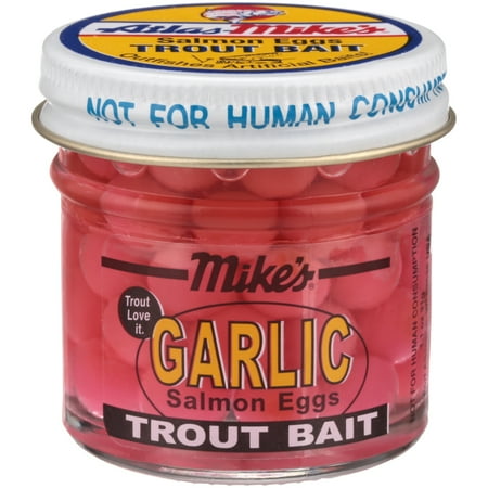 Atlas Mike s Salmon Eggs Trout Bait Garlic Scented Pink