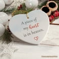 thumbnail image 5 of A Piece of My Heart is in Heaven Ornament, Christmas Memorial Keepsake, 5 of 6