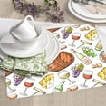 thumbnail image 6 of Dish Drying Mat, Red Wine Cheese Grapes Highly Absorbent Drying Matt Kitchen Counter, Dish Mat Drying Pad Dishes Drainer Mats for Kitchen Counter or Sink, 16 x 18 inch, 6 of 6