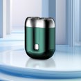 thumbnail image 3 of Mini Afeitadora eléctrica para hombres, maquinilla de afeitar eléctrica de doble cabezal, afeitadora de viaje impermeable, recortadora de barba recargable, maquinilla de afeitar magnética para Barba, 3 of 8