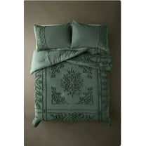 DecorAvenue Cotton Duvet Cover Boho Bedding Set Comforter Quilt Cover Hand Tufted Duvet Cover 3 Piece Zip Closure Adult California King 98x104 Inchs