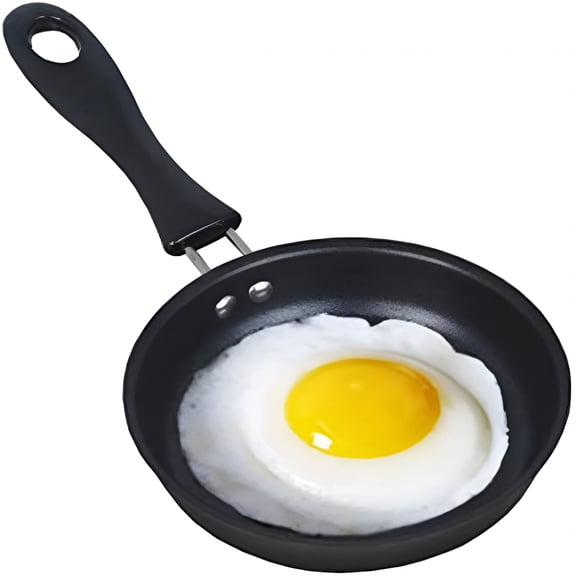 4.7 Inch Mini Cast Iron Frying Pan, Non Stick Single Egg Skillet