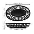 thumbnail image 5 of 24 Pcs Plateau de Service en Plastique Panier de Frites Ovale Plateau de Restauration Rapide Restaurant Bar Frites, 5 of 5