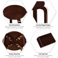 thumbnail image 6 of Gymax Set of 4 18" Stacking Stool Round Dining Chair Backless Wood Home Decor Brown, 6 of 10