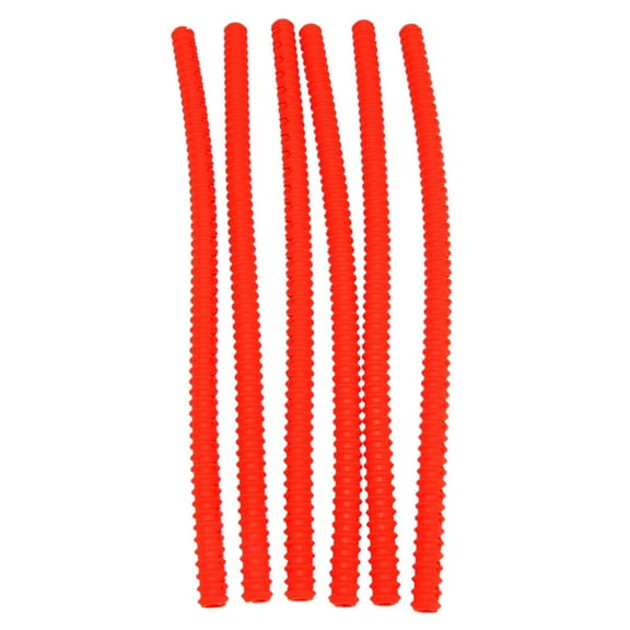 New Arrivals Silicone Oven Rack Guards 6 Pack,Oven Edge Protector Guard Cover,14 Inch Long,Prevent Hand/Arm Against (Red)