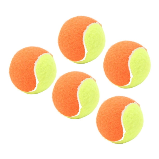 Pelotas de tenis, 5 piezas de 2,4 Pulgadas Pelotas de Tenis ElásTas de Goma Alivio de Presión Apariados de Tela de Pelota de Tenis para Niños y Adultos EntreteniMient