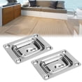 thumbnail image 1 of Flush Ring Pull Handle, Recessed Pull Handle Rustproof 304 Stainless Steel 76 X 57mm  for Cabinet Locker, 1 of 7