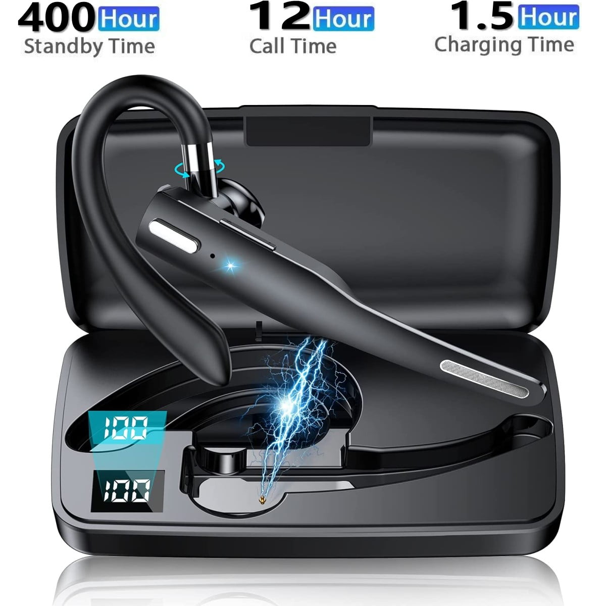 Bluetooth Headset for iPhone Android Samsung Cellphone Wireless