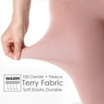 thumbnail image 3 of G&Y 2 Pairs Fleece Lined Tights for Women - 100D Opaque Warm Winter Pantyhose, Nude M, 3 of 6