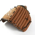 thumbnail image 5 of Biplut Baseball Gloves Left Hand, Thickened Infield Pitcher Baseball Gloves, Softball Gloves, Children, Teenagers Adults Training Practice Softball Baseball Gloves (Brown,L), 5 of 8