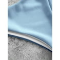 thumbnail image 7 of ZAFUL for Women Swimwear Ribbed High Leg Underwire Bikini Swimsuit Light Blue M, 7 of 7