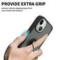 thumbnail image 4 of CoverON For Apple iPhone 13 Mini Phone Case, Ring Holder Kickstand Magnetic Mount Clear Hard Back Cover Rubber Bumper, Black, 4 of 9