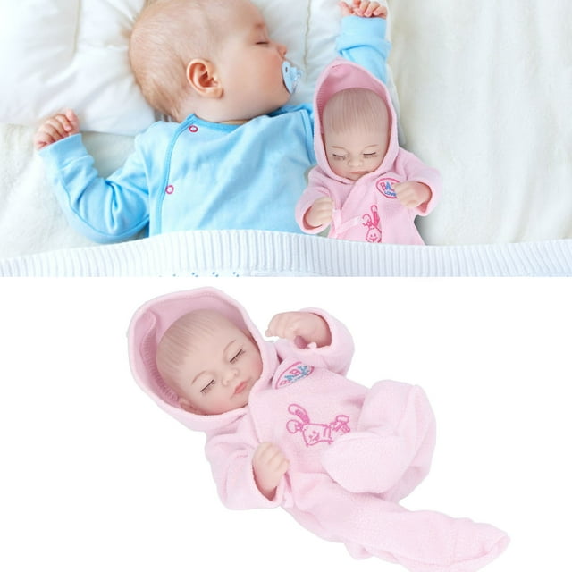 Muñeca Reborn de Silicona Suave de 10 Pulgadas Muñeca Realista Lavable y Articulada con Pijamas para Niños ANGGREK Otros