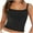 Black, variant on Womens Strap Camisole Tank Tops Fashion New Arrival Square Neck Casual Sleeveless Slim Fitted Tanks for Women