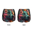 thumbnail image 3 of Cauagu Colorful Flower Dog A Print Women's 2 in 1 Running Shorts Athletic Workout Gym Yoga Shorts Running Shorts for Women-XX-Large, 3 of 7