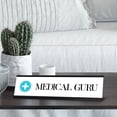thumbnail image 3 of Medical Guru, Blue & White Cross, Black Frame, Novelty Nameplate Desk Sign (2 X 8¨), 3 of 3