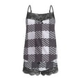 thumbnail image 5 of Fewfanhot Womens Pajamas Pajama Sets Two Piece Lounge Sets Long Sleeve Top and Split Shorts Print Sleepwear Comfy Pjs, 5 of 5