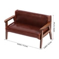 thumbnail image 2 of Miangastore 1Pcs Mini Meuble Canapé Deux Places pour Collectionneurs et Amateurs, 2 of 9
