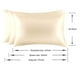 thumbnail image 4 of Fundas de almohada de seda Jocoku 100% seda morera Queen Buff Beige, 4 of 6
