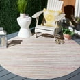 thumbnail image 2 of SAFAVIEH Cabana Alayna Indoor/Outdoor Area Rug, Rust/Ivory, 7' x 7' Round, 2 of 11