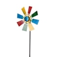 thumbnail image 3 of Windmill Colorful Iron Windmill Stake Metal Windmill Lawn Ornament Decorative Garden Sculpture Ground Stake, 3 of 8