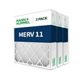 thumbnail image 4 of 20x24x4 MERV 11, MPR 1000 Pleated AC Furnace 4" Air Filters by Pamlico. 3 Pack. Actual Size: 19-3/8 x 23-3/8 x 3-3/4, 4 of 7