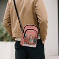 thumbnail image 3 of Xixirimido Pink Capybara Christmas Themed Pattern Small Sling Bag for Women Crossbody Bags Fanny Pack Chest Bag for Travel, 3 of 7