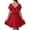 AO15-Red, variant on Lumtrix Girls Summer Tie Back Dress Elegant Ruffle Short Sleeve Kids Off Shoulder Dresses Size 3-14 Years Blue 140