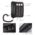 thumbnail image 3 of Large Button Wired Phone Desktop Fixed Phone Wall-Mounted Phone Supports Hands-Free/Redial/Flash Disconnect, 3 of 10