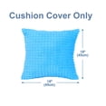 thumbnail image 5 of PiccoCasa Plush Throw Pillow Cover Fluffy Cushion Cover Blue 18" x 18", 5 of 8