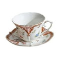 thumbnail image 3 of Juego de taza de té y platillo, taza de café, juego de taza de té vintage para regalo de cumpleaños, fiesta de inauguración de la casa, boda, cafeterí, 3 of 9