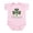 Petal Pink, variant on CafePress - O'donnell Shamrock Infant Bodysuit - Baby Light Bodysuit, Size Newborn - 24 Months