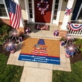 thumbnail image 4 of Cififendec 4th of July Doormat, 23.62"×15.75", Patriotic Non-Slip Coir Mat with Happy 4th of July Print for Front Porch, Entryway & Outdoor Holiday Decor, 4 of 5