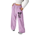 thumbnail image 2 of Shadoumai Girls Loose Fit Jogger Pants With Decorative Bow Knot Lightweight Straight Leg Athletic Sweatpants Comfortable Drawstring Casual Trousers, 2 of 4