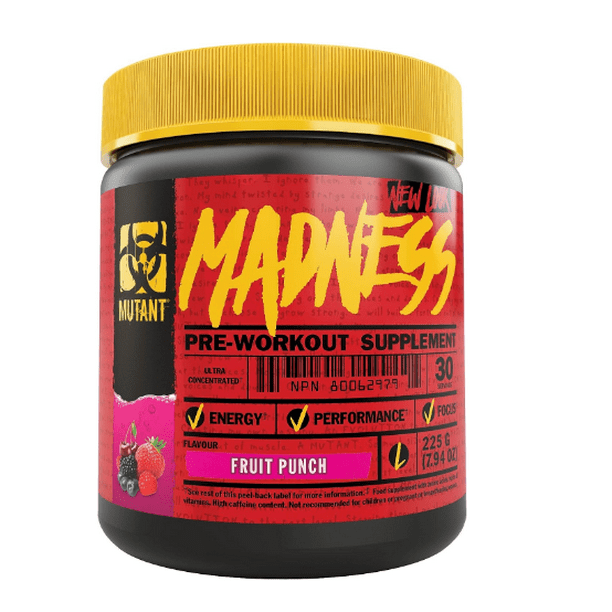 Pre Entreno Mutant Madness (30 SERV) Ponche de Frutas MUTANT MUTANT MADNESS PRE-ENTRENO PONCHE