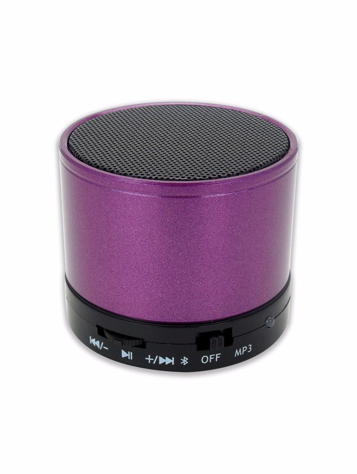 Soundworx Mini Bocina Portable MORADA con Bluetooth, Microfono, Radio ...