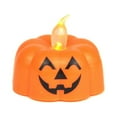 thumbnail image 2 of Pumpkin Tea Lights, 12 Pack Halloween Candles Battery Operated LED Tealight, Led Flickering Orange Pumpkin Tealights, Flameless Candles for T hanksgiving Decoration, Party, Christmas Lights, 2 of 6