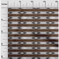 thumbnail image 1 of oneOone Cotton Silk Fabric Stripe Ikat Print Fabric BTY 42 Inch Wide, 1 of 1