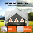 thumbnail image 5 of 10x10 Pop Up Canopy, Portable Gazebo with Sidewalls, UV50+ Waterproof Tent, 5 of 6