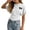t shirts 169#White, variant on oqasdz T Shirts for Girls Short Sleeve Bow Print Casual Summer Top with Waist Tie Detail for Kids Youth School and Playful Holiday T-Shirt