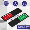 thumbnail image 3 of PATIKIL Dishwasher Magnet Clean Dirty Sign, 7 x 2 Inch Clean & Dirty Dishwasher Indicator Slider Black Acrylic Magnet Sign Laundry Kitchen Gadget, Red & Green, 3 of 7
