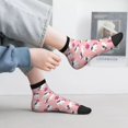 thumbnail image 2 of Fuzoiu Bulldog Print Adult Socks, Crew Moisture-wicking Socks, Unisex Cushion Crew Socks,Casual Sports Ankle Socks, 2 of 7
