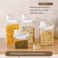 thumbnail image 4 of Caja Sellada para Almacenamiento de Granos Domésticos, Tarro de Almacenamiento de Cocina con Cubo de Arroz Transparente, Recipiente para Pasta, 1800ml, 4 of 5