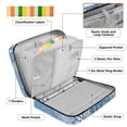 thumbnail image 4 of Haosy Accordion File Organizer Zipper Binder 500 Sheet 6-Tab Expanding File Folder Multi-Pocket 1.2 Inch 3 Ring Snow-covered Tree in Winter, 4 of 7