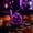 Purple, variant on Lpmadey 6.9" Disco Mirror Pumpkin Tabletop Decor – Sparkling Gold Mosaic Jack-O'-Lantern with Glitter Fill & Metal Stem, Modern Halloween Home Decoration for Party & Mantel